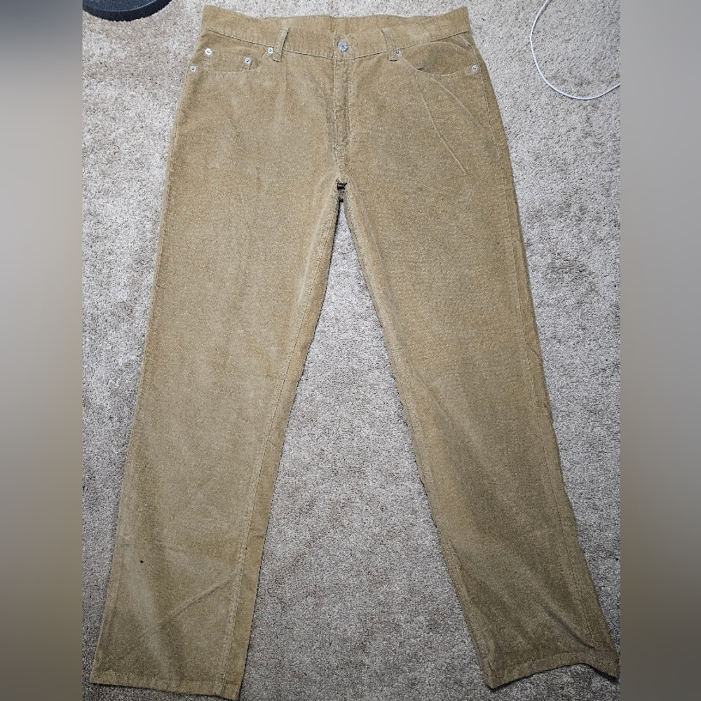 Womens Levi's 505 Low Rise Tan Straight Leg Size 16 VINTAGE 1997-2003 ERA